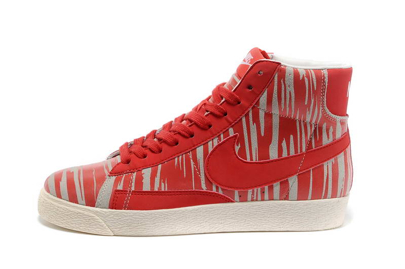 Nike Blazer hommes et chaussures des femmes Mid Suede creme Rouge (2)
